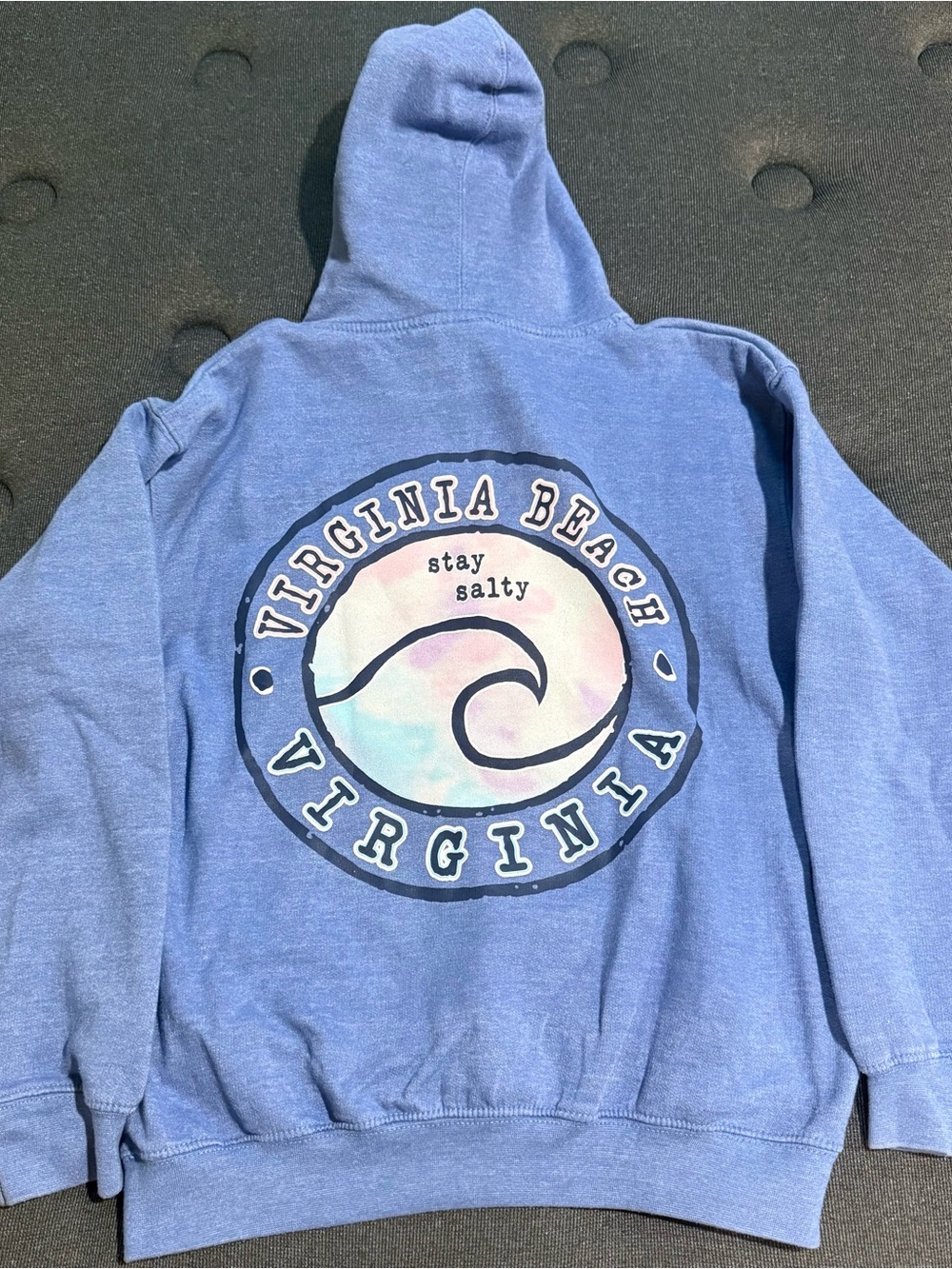 Virginia Beach 'Stay Salty' Hoodie - Light Blue